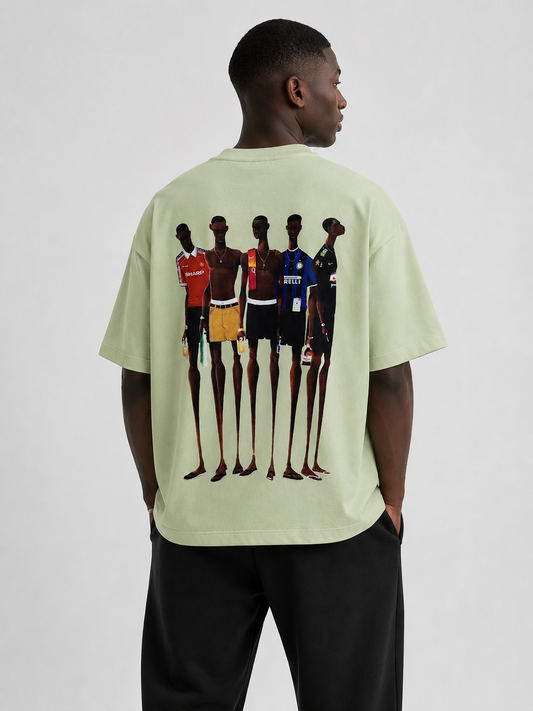 Matchday Abstract Tee Green