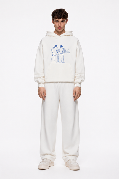 Morning Brew Hoodie White