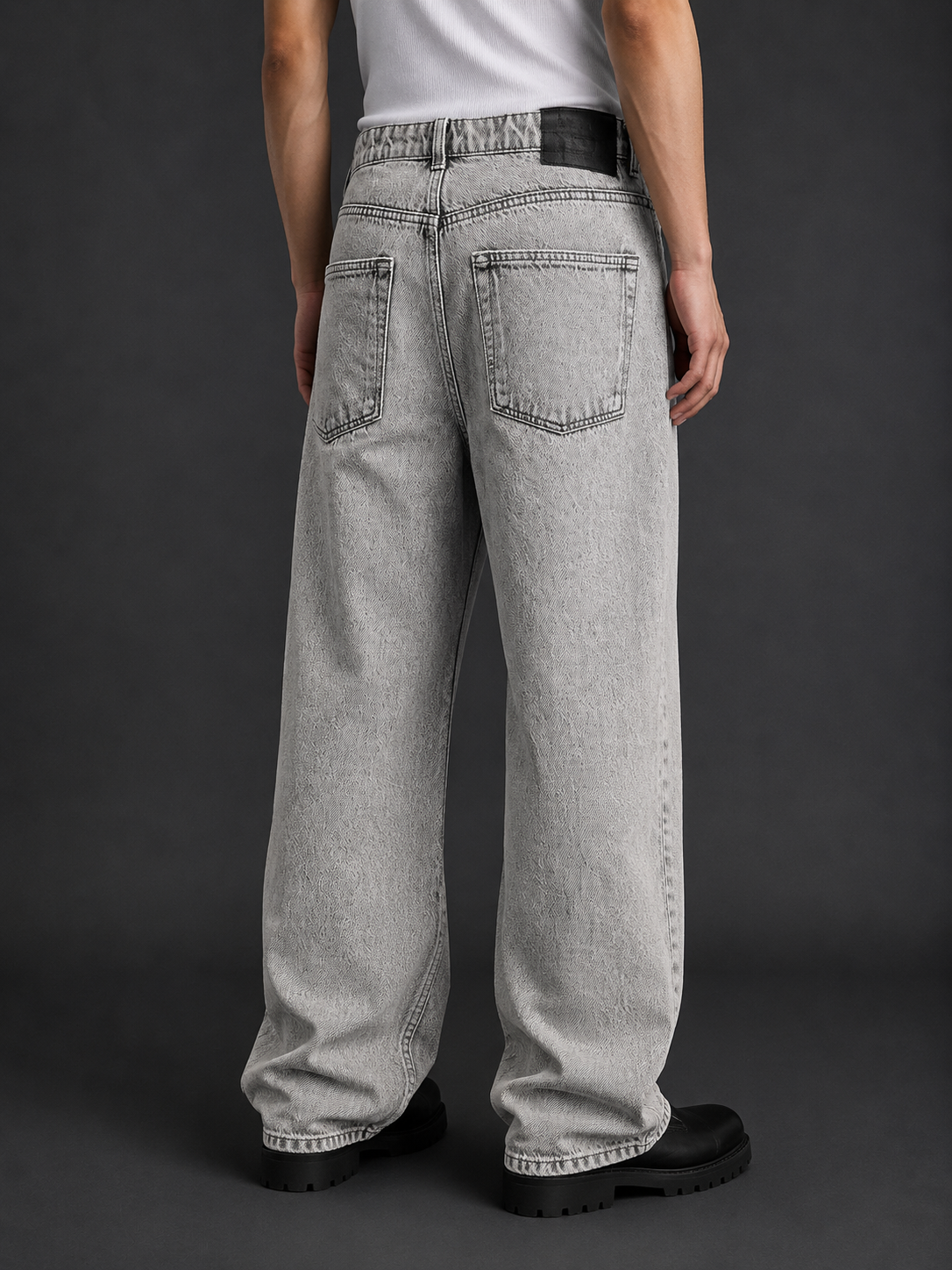 Concrete Wash Jeans Grey – Coolbee Store, photo 3 of 9