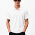 White Cotton Lycra Polo