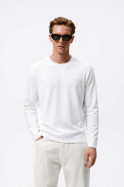 Alabaster Long Sleeve Tee – Coolbee Store, photo 5 of 5