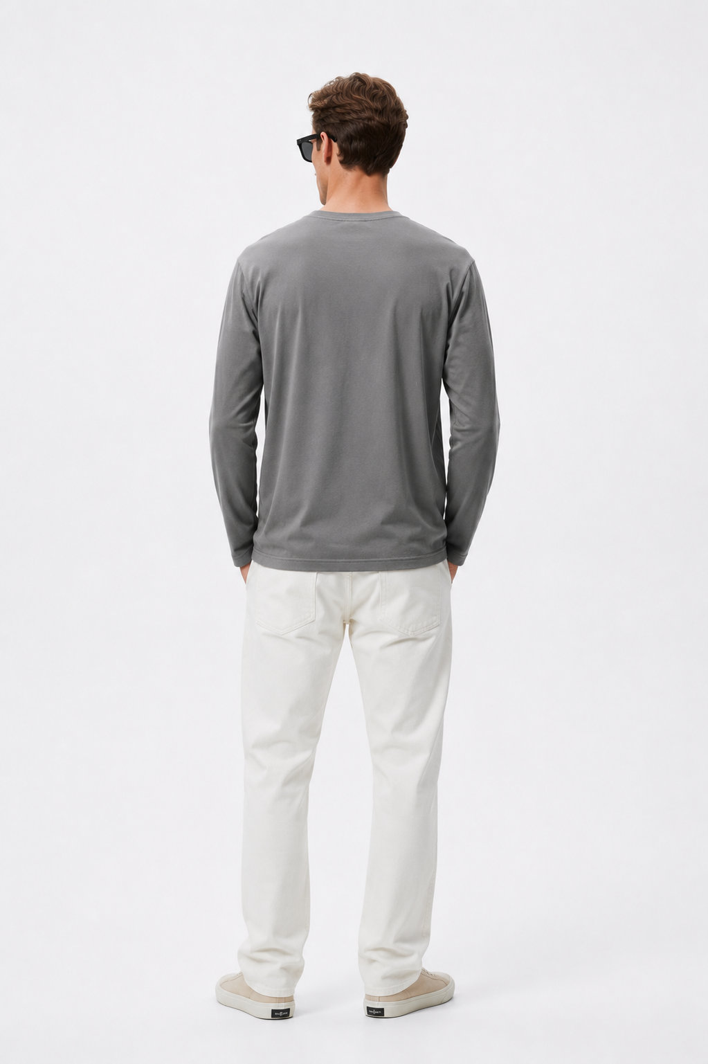 Riviera Long Sleeve Tee Grey