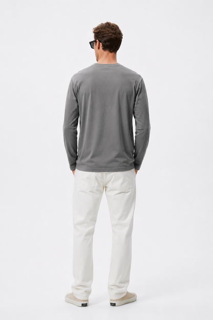 Riviera Long Sleeve Tee Grey