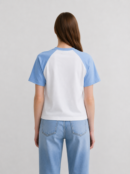Street Bites Raglan Tee White