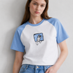 Street Bites Raglan Tee White