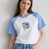Street Bites Raglan Tee White