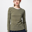 Olive Stripe Full Sleeve Tee
