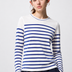 Royal Blue Stripe Full Sleeve Tee