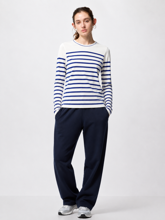 Royal Blue Stripe Full Sleeve Tee – Coolbee Store, photo 2 of 5