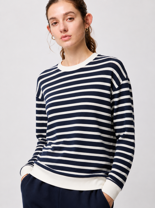Navy Stripe Full Sleeve Tee