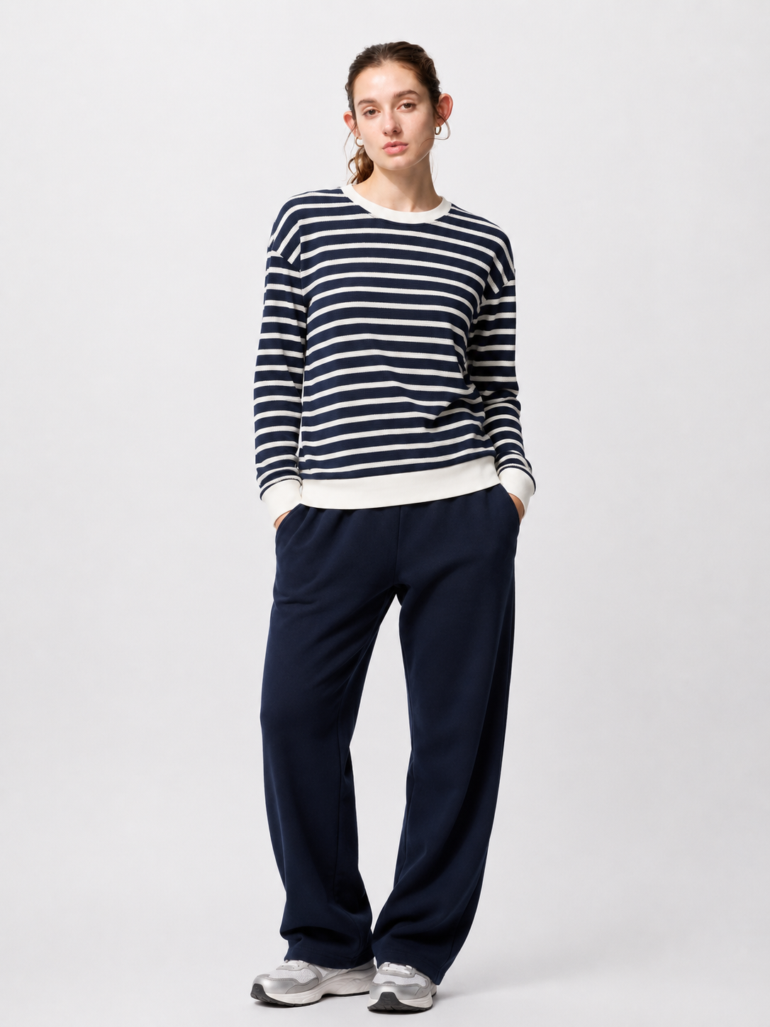 Navy Stripe Full Sleeve Tee