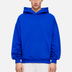 Solid Hoodie Blue