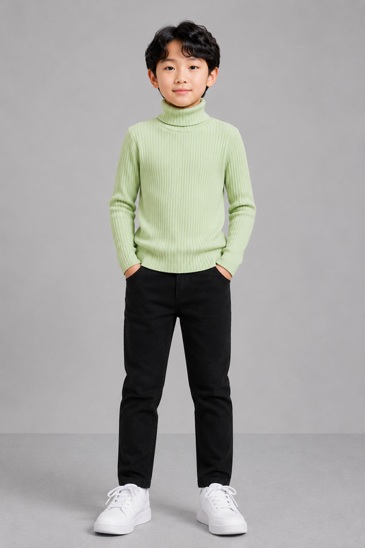 Kids Boys T-Shirt - Sea Green (KBAWE15)