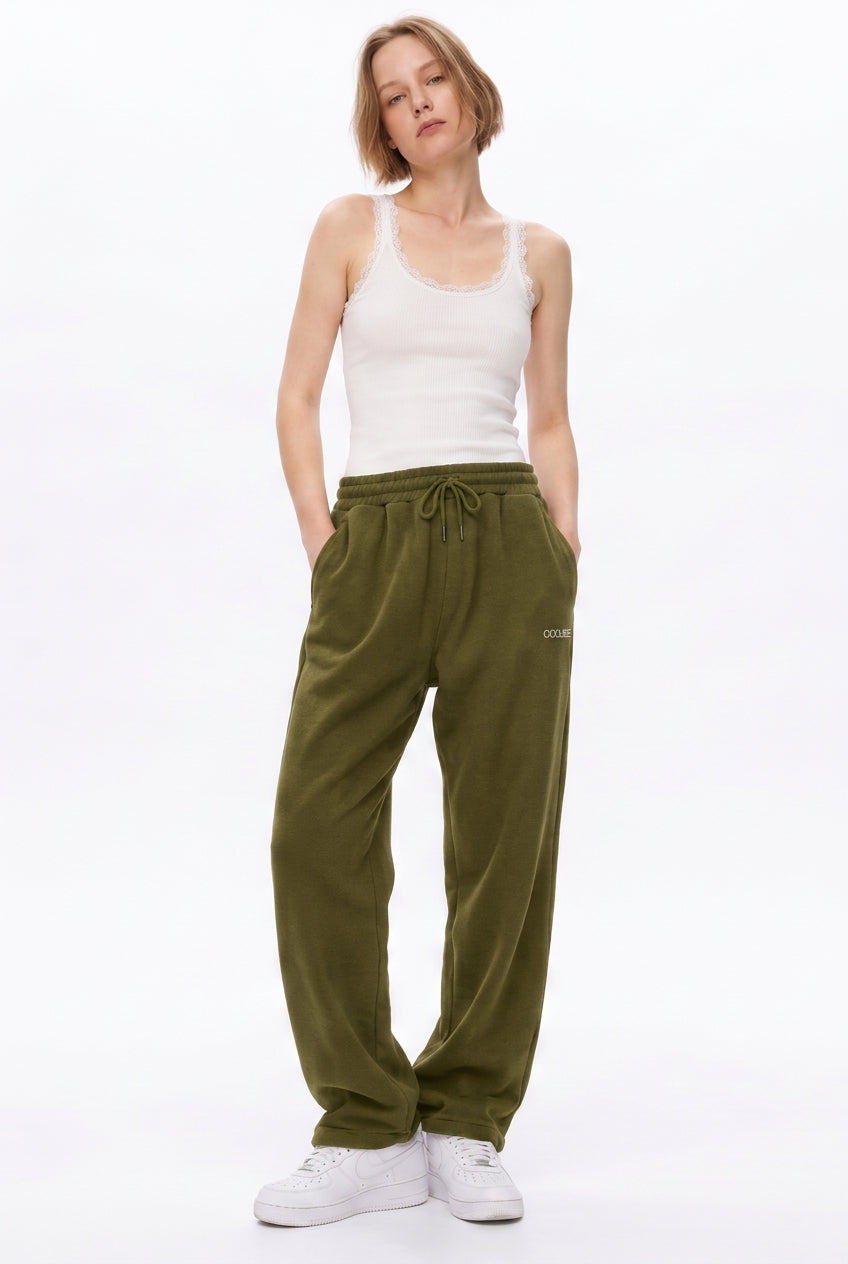 Cool Bee Joggers Olive Green for Women - Joggers Casual Streetwear India - Lifestyle View