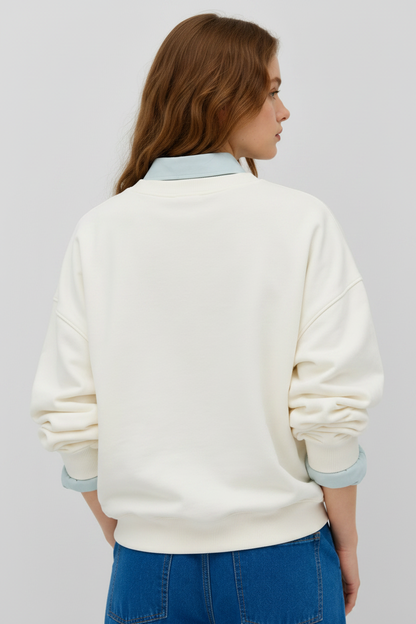 Upper body back – sweatshirt only