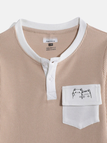 Coolbee Store Kids Boys T-Shirt - Beige (KBAW25TR20) – side view