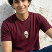 Essential Cotton Crew Neck T-Shirt Maroon
