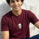 Essential Cotton Crew Neck T-Shirt Maroon