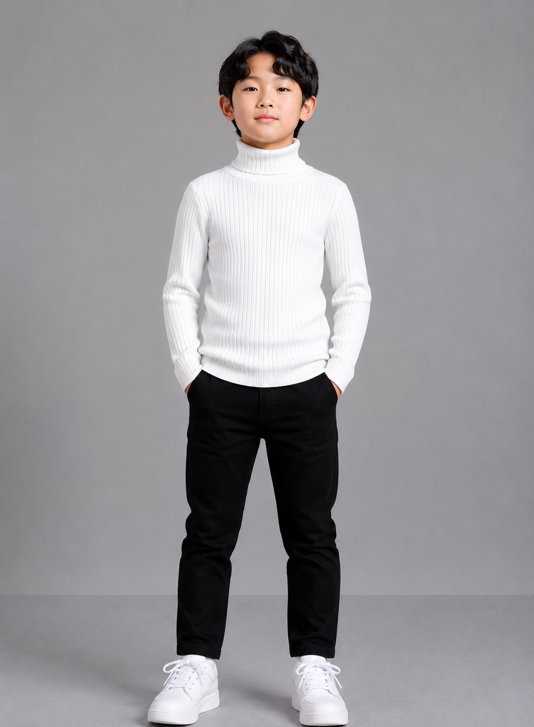 Coolbee Store Kids Boys T-Shirt - White (KBAW5TEE2) – front view