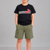 Kids Boys T-Shirt - Black (CSKT209)