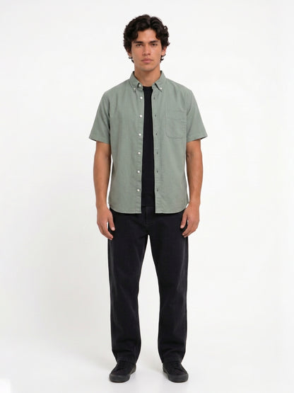 Cool Bee Oxford Casual Half Shirt Green for Men - Premium Half Sleeve Casual Shirt India - Lifestyle View