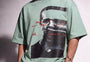 Glitch Portrait Tee Green