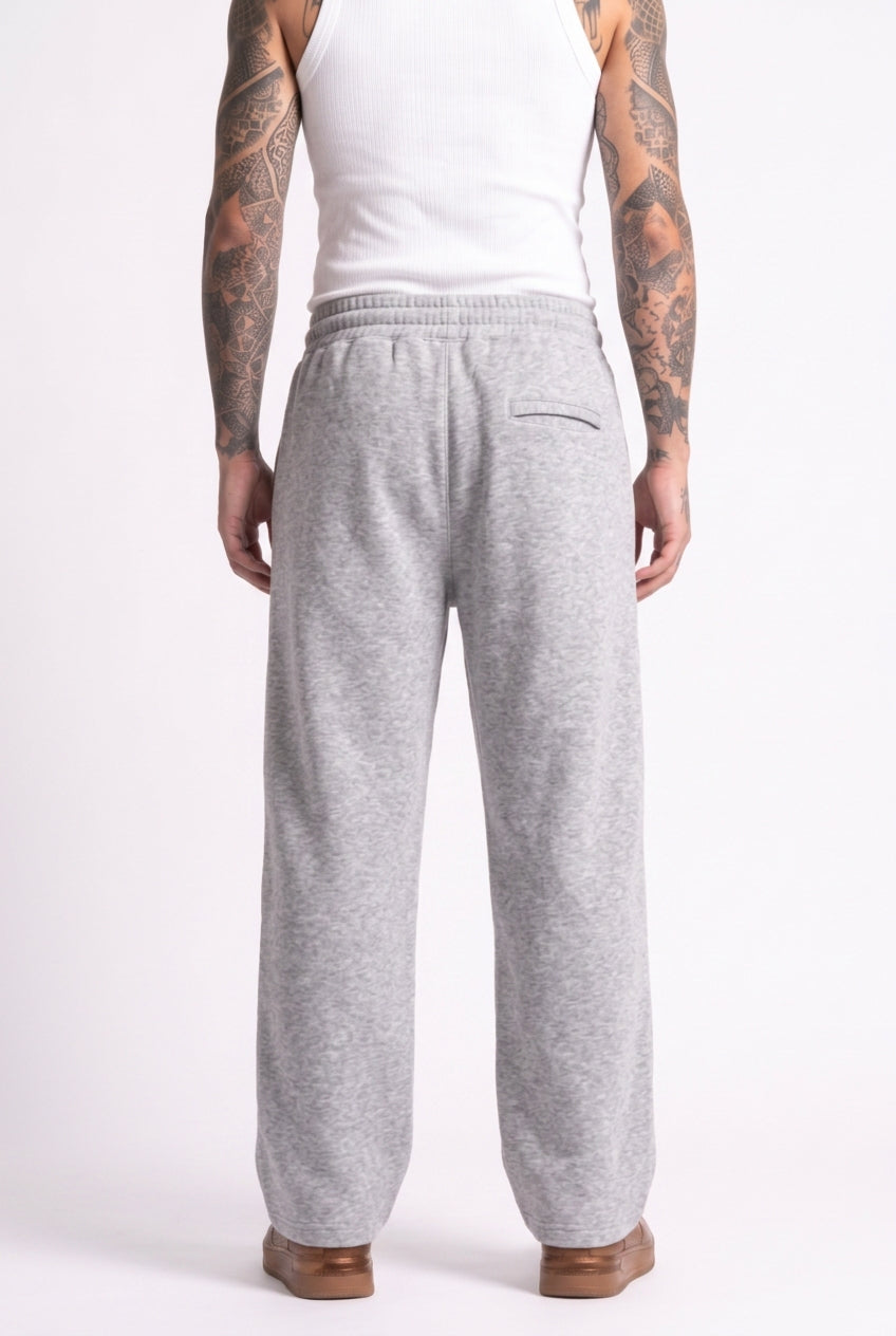 Cool Bee Joggers Gray Milange for Men - Gray Milange Joggers Casual Streetwear India - Back View
