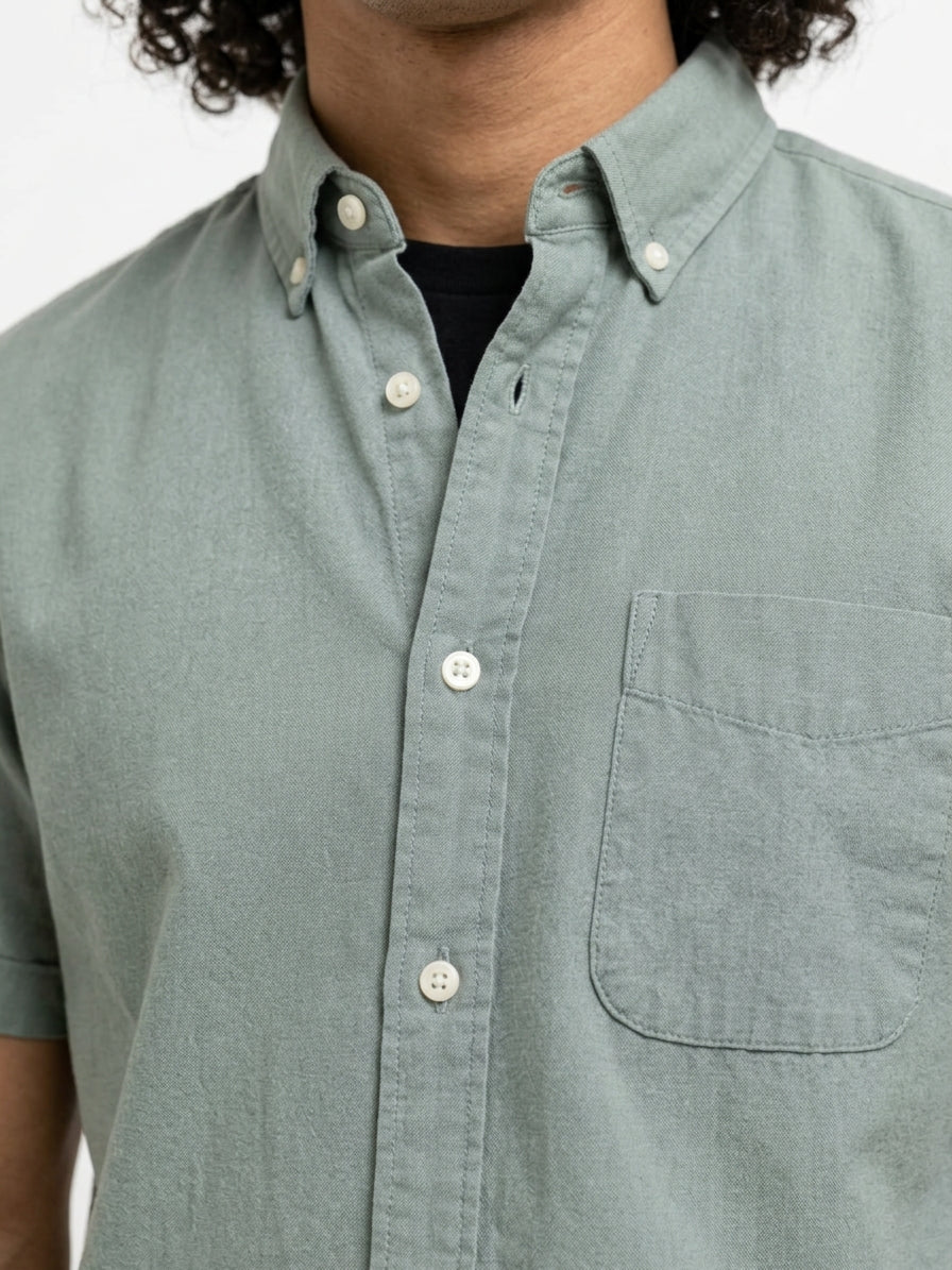 Cool Bee Oxford Casual Half Shirt Green for Men - Premium Half Sleeve Casual Shirt India - Lifestyle View