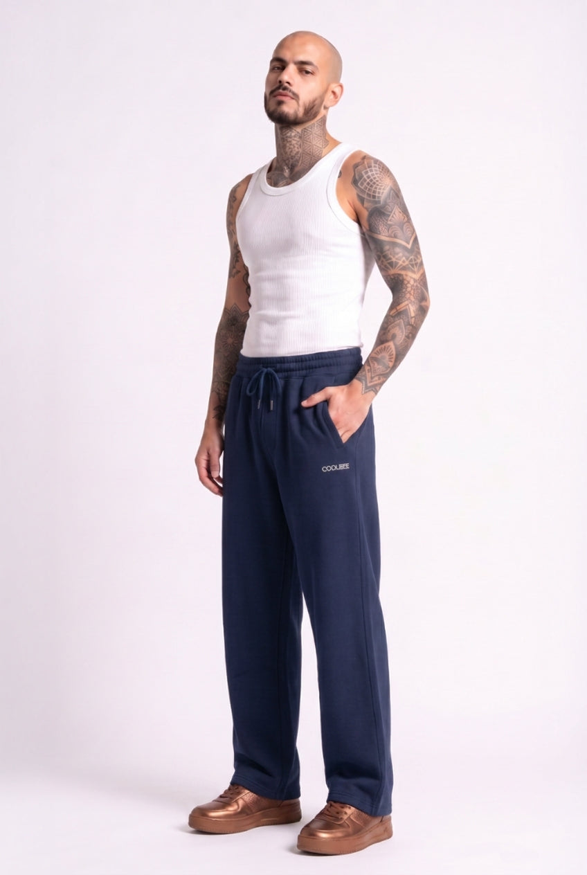 Cool Bee Joggers Navy Blue for Men - Navy Blue Joggers Casual Streetwear India - Detail View