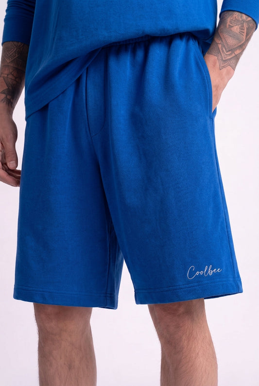 Cool Bee Regular Fit Shorts Royal Blue for Men - Royal Blue Shorts Summer Casual India