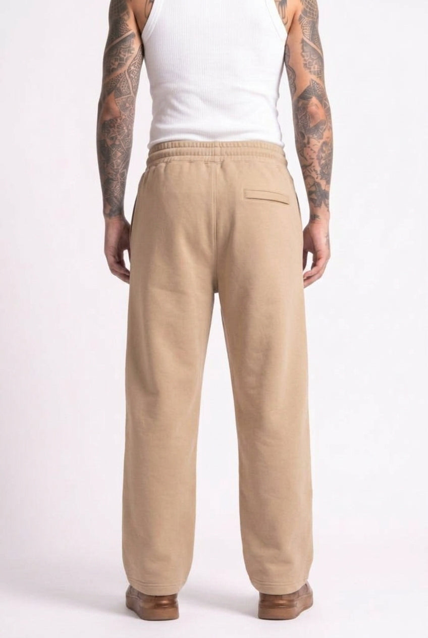 Cool Bee Joggers Beige for Men - Beige Joggers Casual Streetwear India - Back View