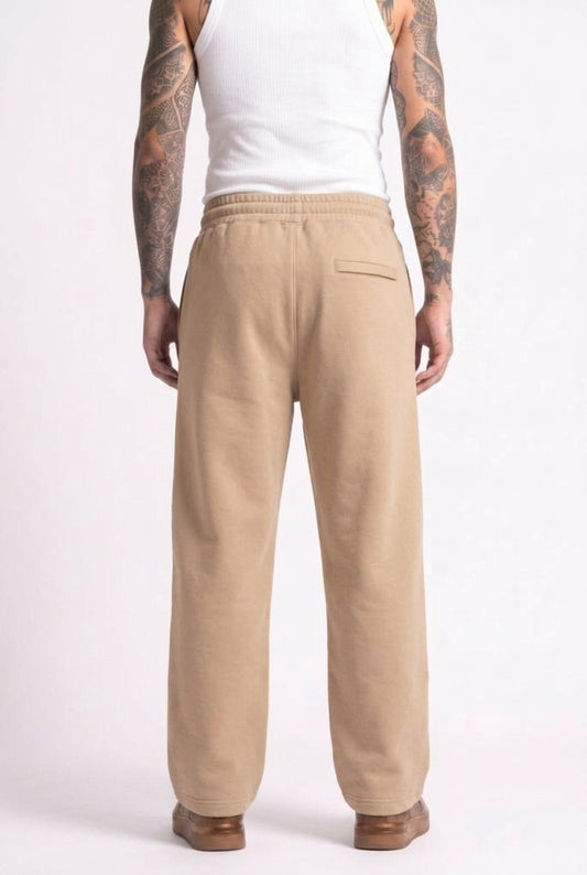 Cool Bee Joggers Beige for Men - Beige Joggers Casual Streetwear India - Back View