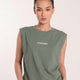 Women Tank Tees Green