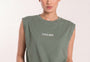 Women Tank Tees Green