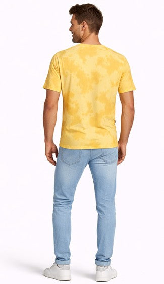 Unisex Tie Dye Oversized T-Shirt Yellow