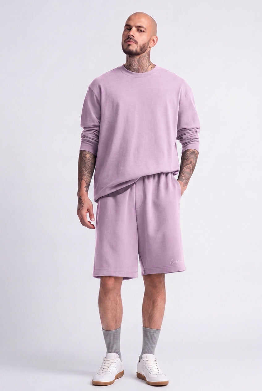 Cool Bee Regular Fit Shorts Lilac for Men - Shorts Summer Casual India - Lifestyle View