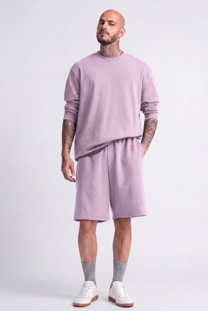 Cool Bee Regular Fit Shorts Lilac for Men - Shorts Summer Casual India - Lifestyle View