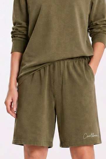 Regular Fit Shorts Olive green
