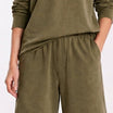 Regular Fit Shorts Olive Green Women