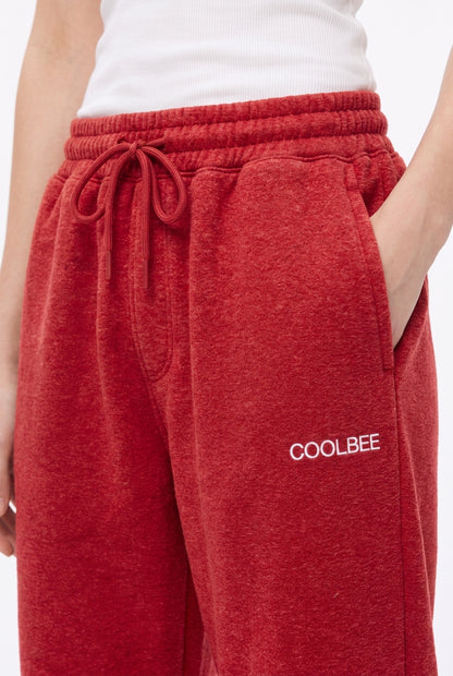 Cool Bee Joggers Red Milange for Women - Joggers Casual Streetwear India - Lifestyle View