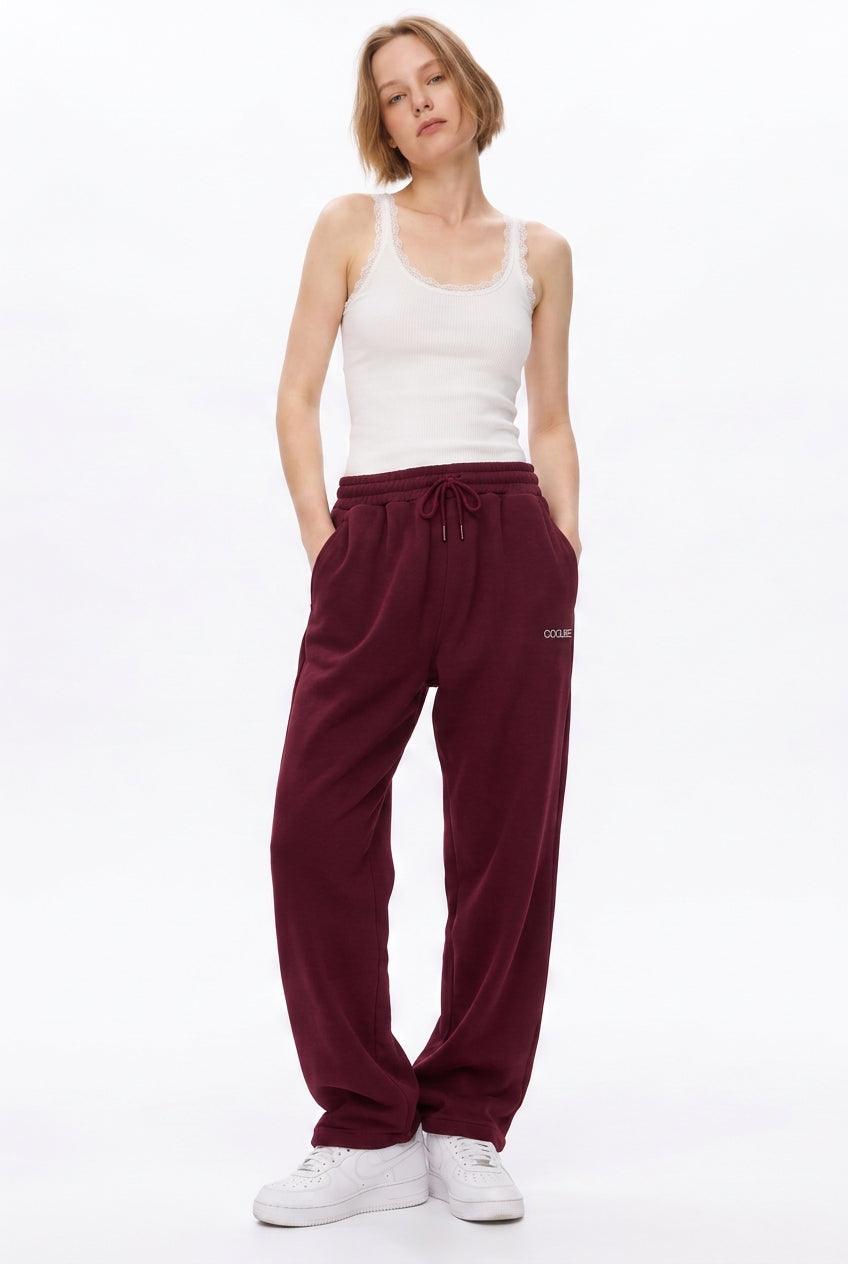 Cool Bee Joggers Maroon for Women - Joggers Casual Streetwear India - Lifestyle View