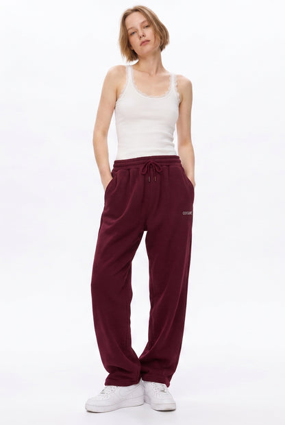 Cool Bee Joggers Maroon for Women - Joggers Casual Streetwear India - Lifestyle View